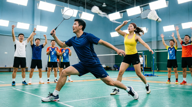 Tianqixin "Feather Love Walks Together, Join Hands Together" La compétition de double mixte de badminton s'est terminée avec succès